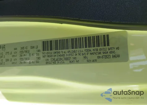 2017 Jeep Wrangler Unlimited Smoky Mountain 4X4 from USA, damaged, VIN 1C4BJWEG9HL708837